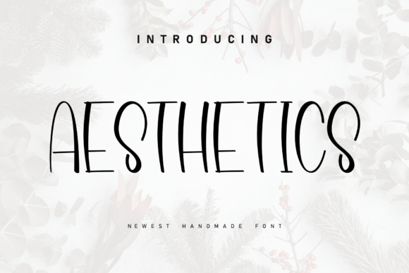 Aesthetics: A Handwritten Font for Elegant Design