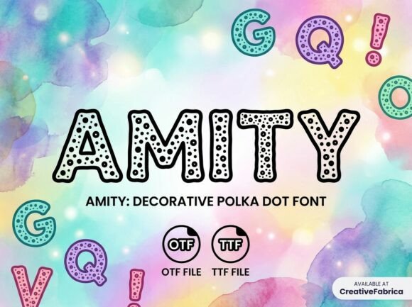 Amity: A Cheerful Font for Creative Brands