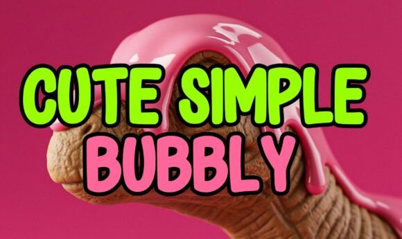 Cute Simple Bubbly Font