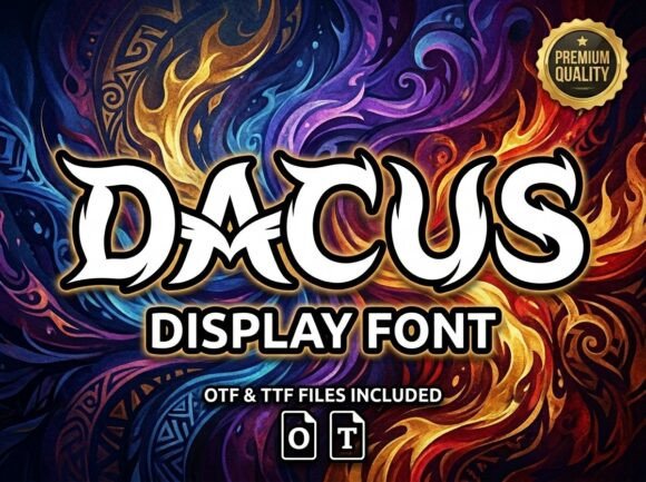 Dacus Font for Bold Web Design