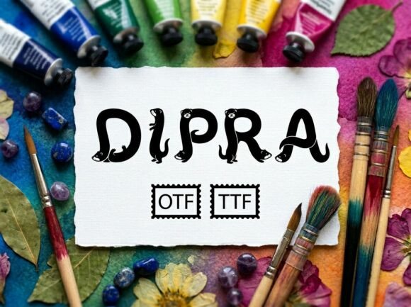 Dipra: A Playful Display Font