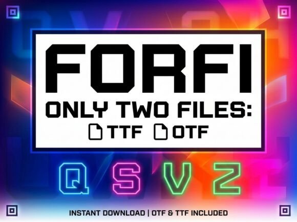 Forfi: A Bold Display Font for Creative Campaigns