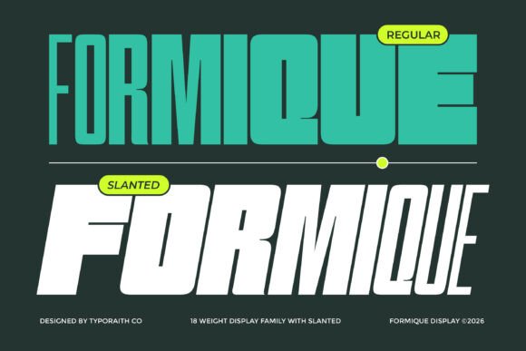 Formique: A Bold Font for Business Branding