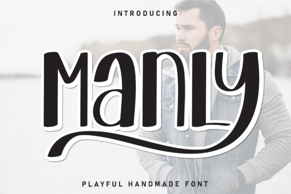 Manly Font: Playful Display for Digital Campaigns