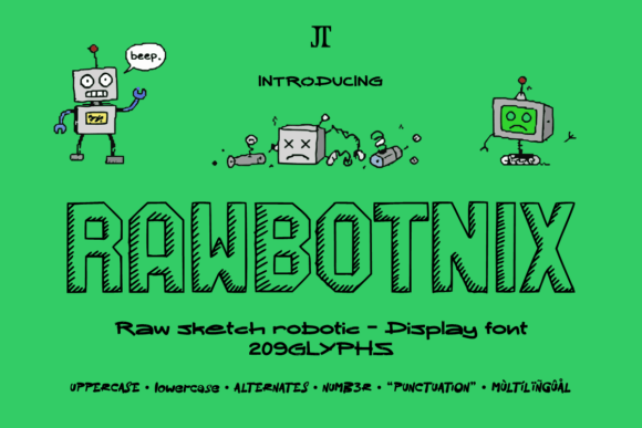 Rawbotnix Font for Bold Editorial Design