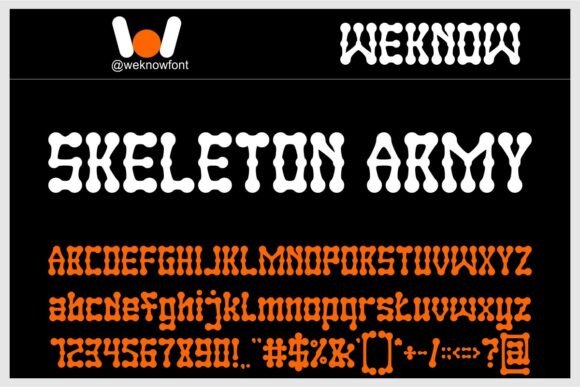 Skeleton Army Font Review