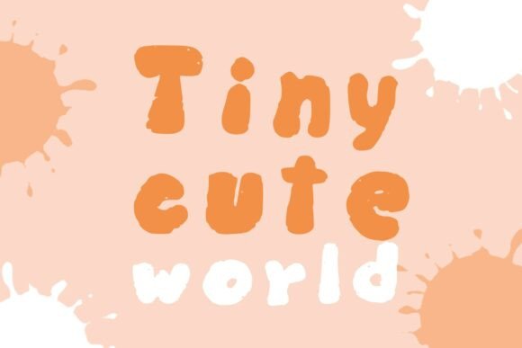 Tiny Cute World Font for Business Branding