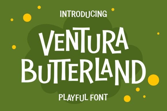 Ventura Butterland Font for Web Design