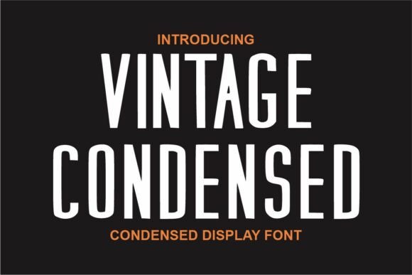 Viintage Condensed: A Bold Display Font