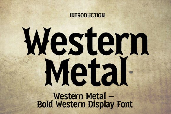 Western Metal Font