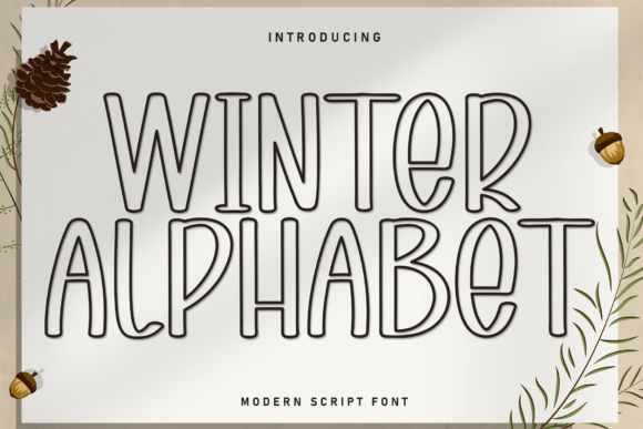 Winter Alphabet: A Cozy Font for Editorial Design
